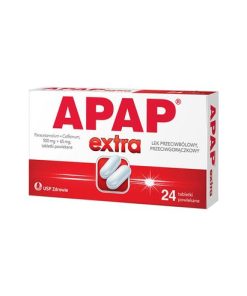 Apap Extra 500 mg + 65 mg, 24 tabletki