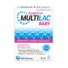 Multilac Baby Synbiotyk, krople dla dzieci od 2 miesiąca, 5 ml