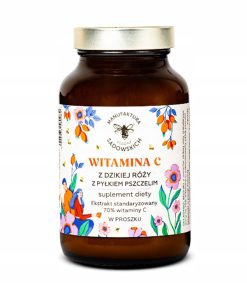 Witamina C z dzikiej róży z pyłkiem pszczelim