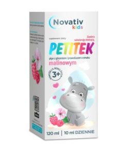 Novativ Kids Petitek płyn o smaku malinowym, 120ml