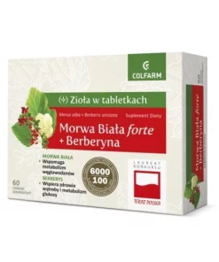 Morwa Biała Forte + Berberyna, 60 tabletek powlekanych