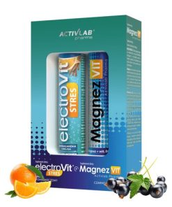 Zestaw ElectroVit Stres pomarańczowy, 20tabl. + MagnezVIT czerwona porzeczka, 20tabl.