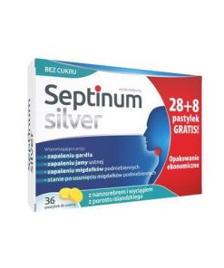 Septinum Silver, 28 pastylek do ssania + 8 pastylek gratis